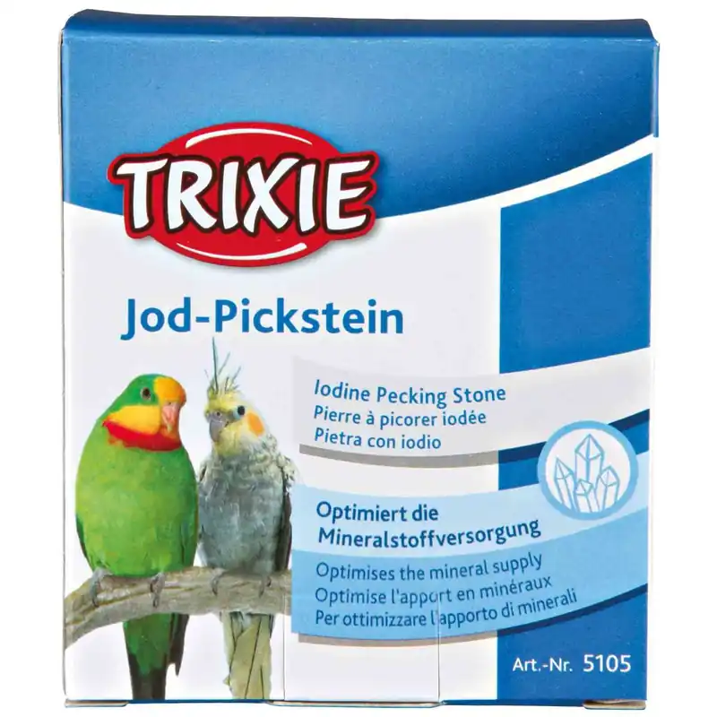 Vrácení Zdarma TRIXIE Jod Pickstein - minerální blok pro velké papoušky 90g