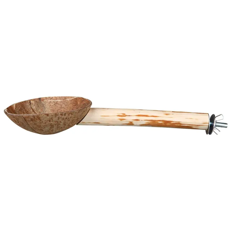 Sezónní Sleva TRIXIE Dřevěné bidýlko s kokosovou miskou 25cm/18mm