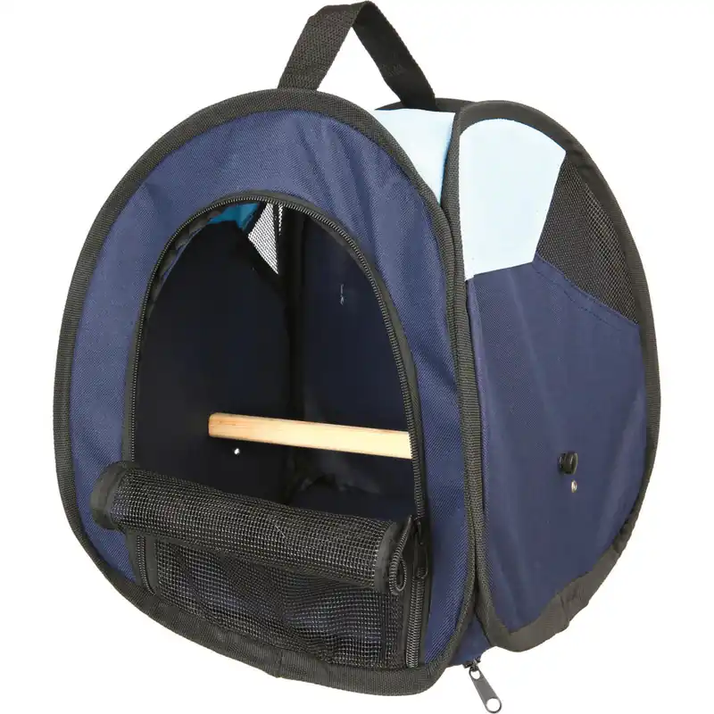 Vysoce Kvalitní TRIXIE Transportní taška s bidýlkem pro ptáky tmavě 27x32x27 cm olivová