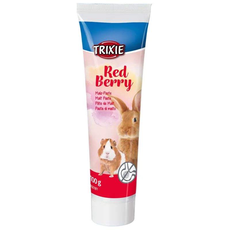 Aktuální TRIXIE Sladová pasta pro hlodavce Red Berry - s lesními plody, 100g