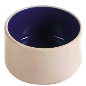 Vysoce Kvalitní TRIXIE Keramická miska s glazurou 100ml/7cm - béžovo/modrá