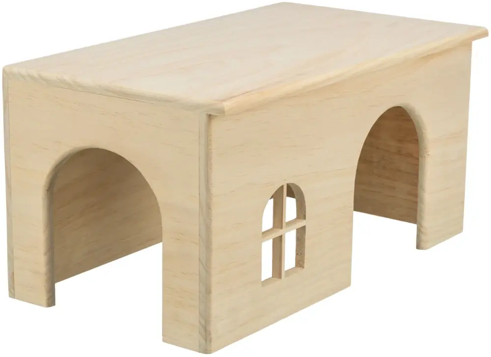 Nová Kolekce TRIXIE Dřevěný domek s rovnou střechou pro králíky 40 x 20 x 23 cm