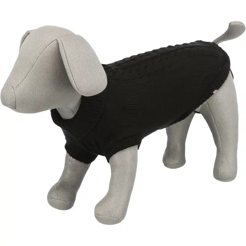 Dokud Zásoby Vydrží TRIXIE Svetr KENTON černá M 45cm, hruď 48cm, krk 36cm