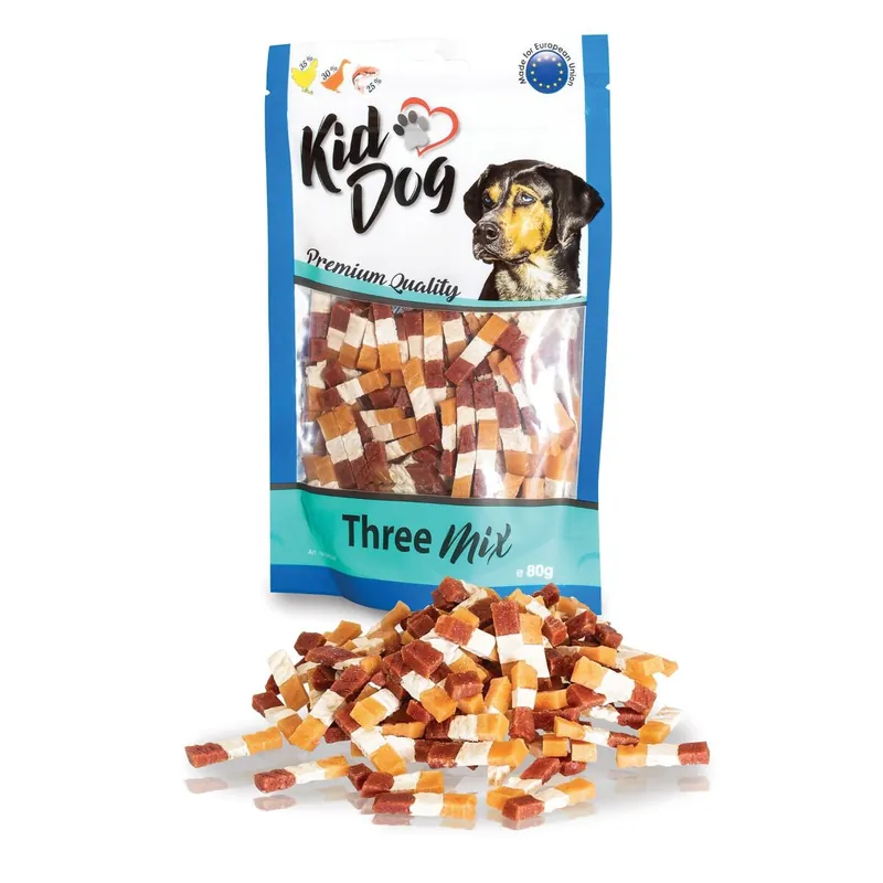 Odeslání Ihned KIDDOG kuřecí a kachní masíčko s treskou 80 g