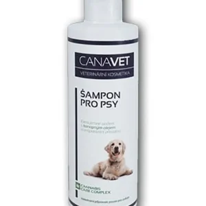 Vysoce Kvalitní CANAVET šampon pro psy s antipar.přísadou Canabis CC 250ml