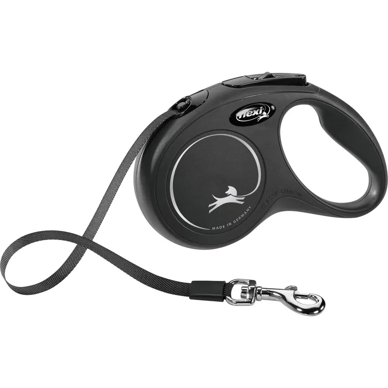 Flexi New Classic S pásek 5 m, max. 15kg, - černá Expresní Doručení