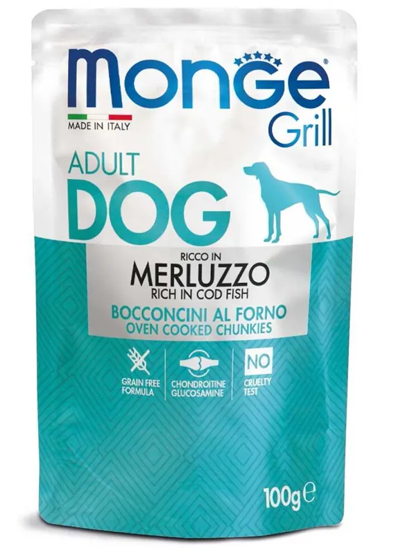 MONGE GRILL kapsička s treskou pro psy 100 g Nejlepší Volba