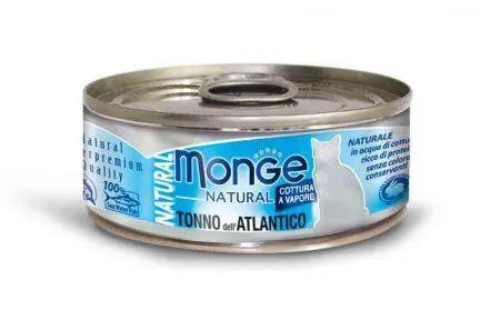 MONGE NATURAL atlantický tuňák pro kočky 80 g Značkový