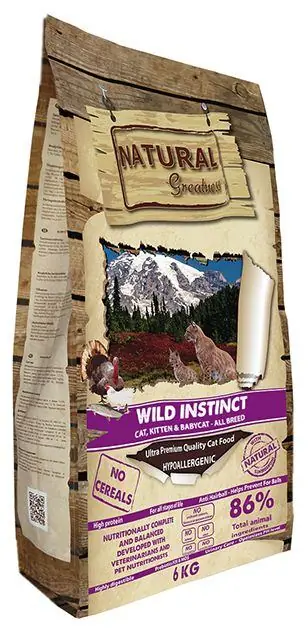 Natural Greatness Cat Wild Instinct /kuře,krůta/ 600g Sleva