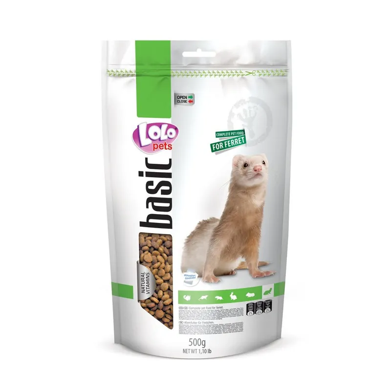 LOLO BASIC kompletní krmivo pro fretky 500 g Doypack Top Prodej