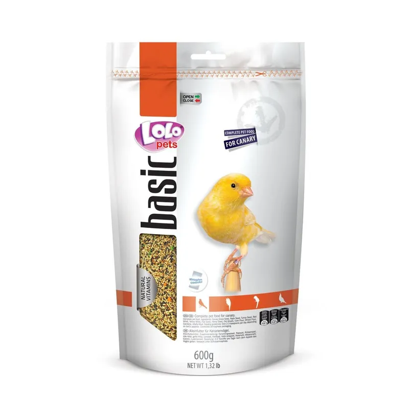 Must-Have LOLO BASIC kompletní krmivo pro kanárky 600 g Doypack