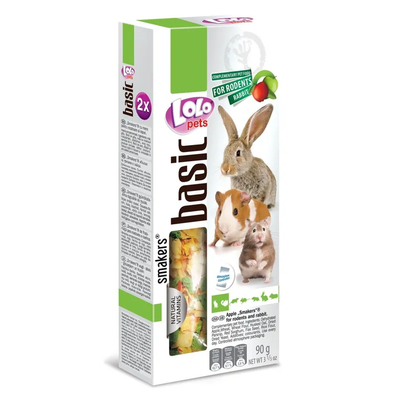 Jen Po Omezenou Doba LOLO SMAKERS 2 klasy jablečné pro hlodavce 90 g