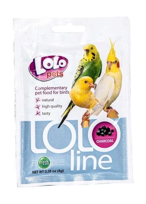 Ověřený LOLOLINE CHARCOAL - dřevěné uhlí pro ptáky 8 g