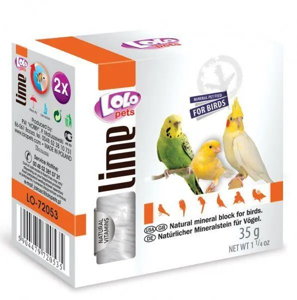 LOLOpets LIME přírodní minerální kámen pro ptáky 35 g Super Cena