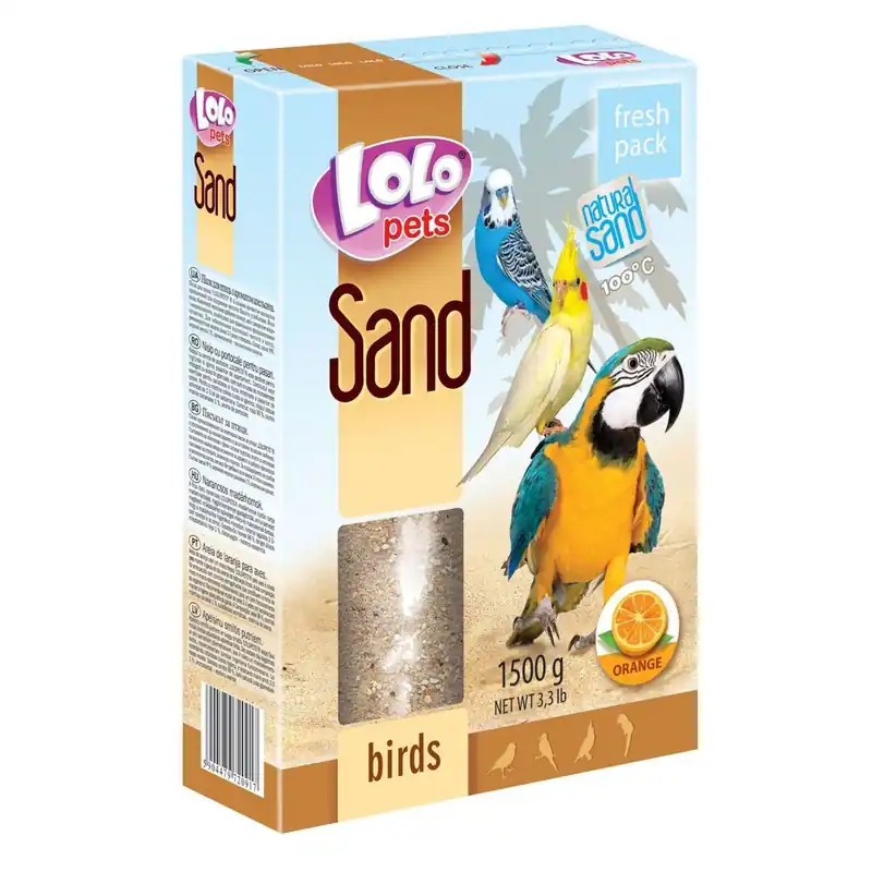 LOLOpets pomerančový písek pro ptáky 1500 g Levný
