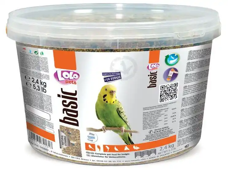 LOLO BASIC kompletní krmivo pro andulky 3L/2,4kg kyblík Super Cena