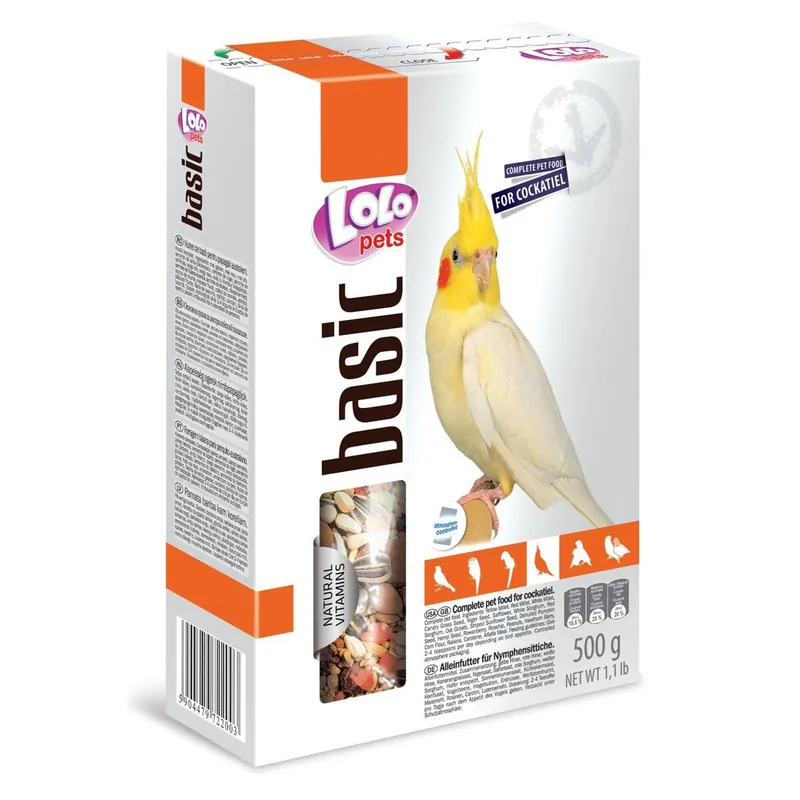 Must-Have LOLO BASIC kompletní krmivo pro korely 500 g krabička