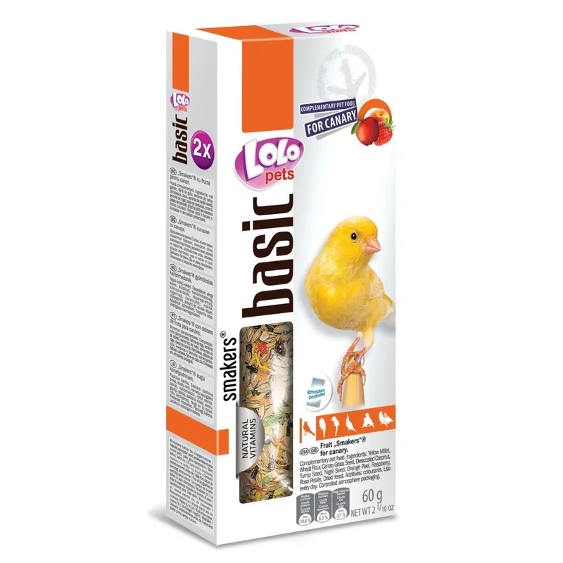 LOLO SMAKERS 2 klasy ovocné pro kanáry 60 g Hit Sezóny