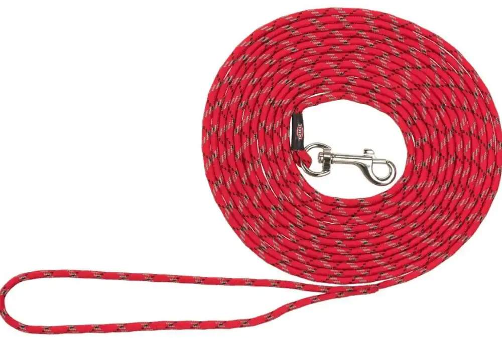 Rychlé Dodání TRIXIE JUNIOR stopovací vodítko pro štěňata, XXS-XS 4m/ø 4 mm, červená