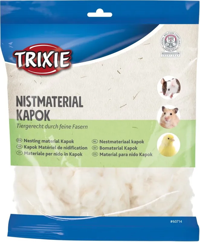TRIXIE Kapok, materiál k vybudování hnízda, 100 g, krémová Nízká Cena