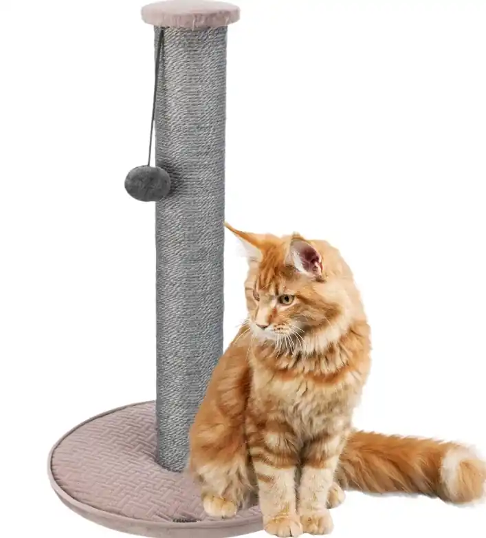TRIXIE Škrabadlo LIVIA s bambulkou, sloupek 64 cm, starorůžová, sisal/plyš Hit Sezóny