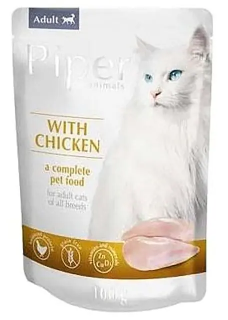 Nízká Cena PIPER CAT kapsička pro kočky, kuřecí 100g