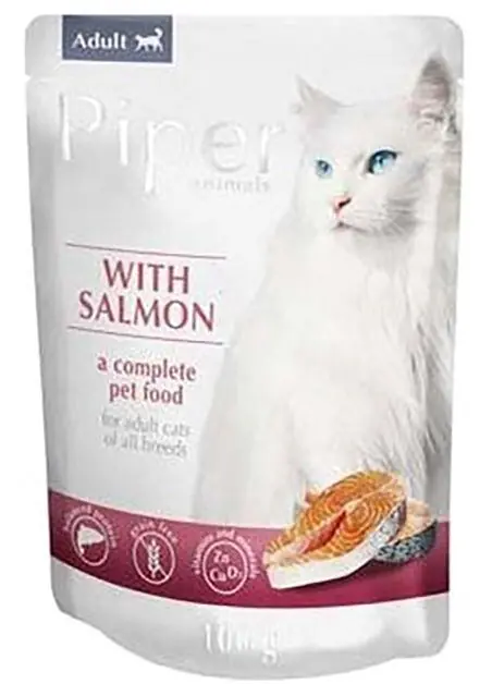 PIPER CAT kapsička pro kočky, s lososem 100g Novinka