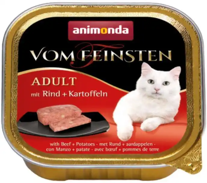Super Cena ANIMONDA paštika ADULT - hovězí + brambory pro kočky100g