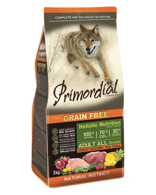 Sezónní Sleva Primordial GF Adult Deer & Turkey 12 kg