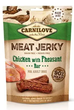 Rychlé Dodání Carnilove Dog Jerky Chicken with Pheasant Bar 100g