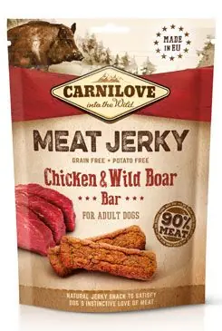 Carnilove Dog Jerky Boar&Chicken Bar 100g Víkendová Akce