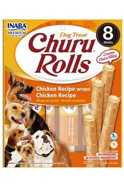 Churu Dog Rolls Chicken wraps Chicken 8x12g Výhodná Nabídka