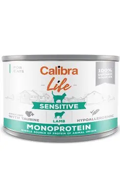 Sezónní Sleva Calibra Cat Life konz.Sensitive Lamb 200g