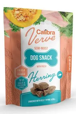 Ověřený Calibra Dog Verve Semi-Moist Snack Fresh Herring 150g