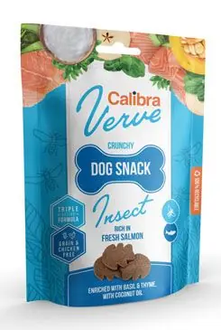Calibra Dog Verve Crunchy Snack Insect&Salmon 150g Novinka