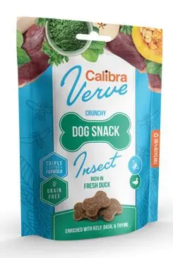 Calibra Dog Verve Crunchy Snack Insect&Fresh Duck 150g Sleva