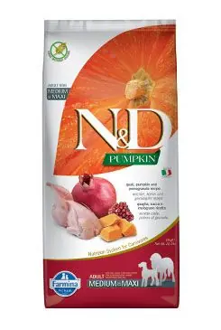 N&D Pumpkin DOG Adult M/L Quail & Pomegranate 12kg Akce