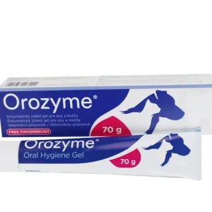 Značkový Orozyme zubní gel enzymatický pro psy a kočky 70g