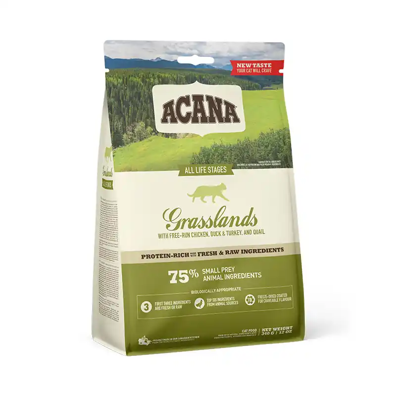 ACANA GRASSLANDS CAT 340 g GRAIN-FREE Zlevněný