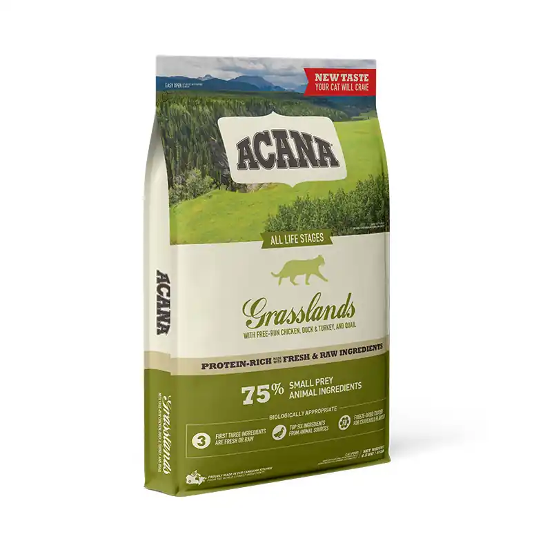 ACANA GRASSLANDS CAT 4,5 kg GRAIN-FREE Nová Kolekce