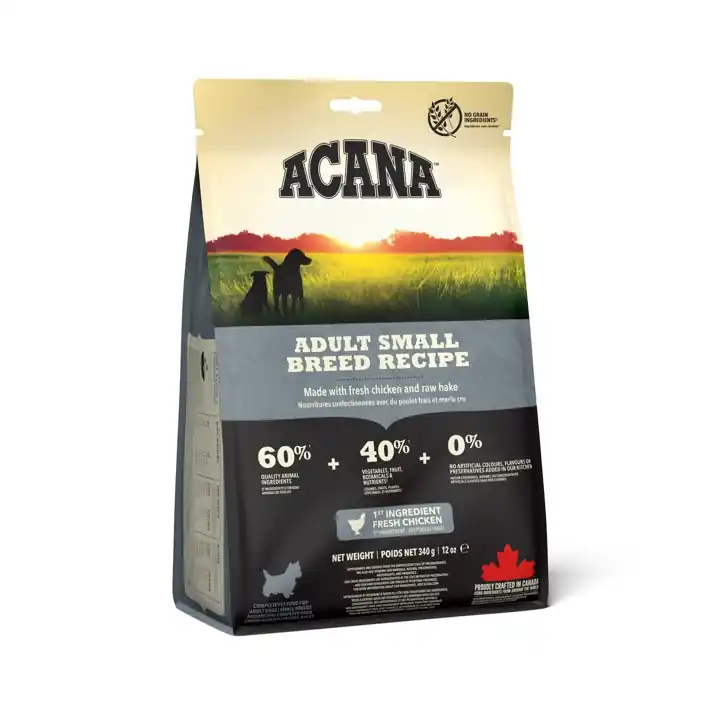 ACANA Adult Small Breed 340 g RECIPE Dokud Zásoby Vydrží