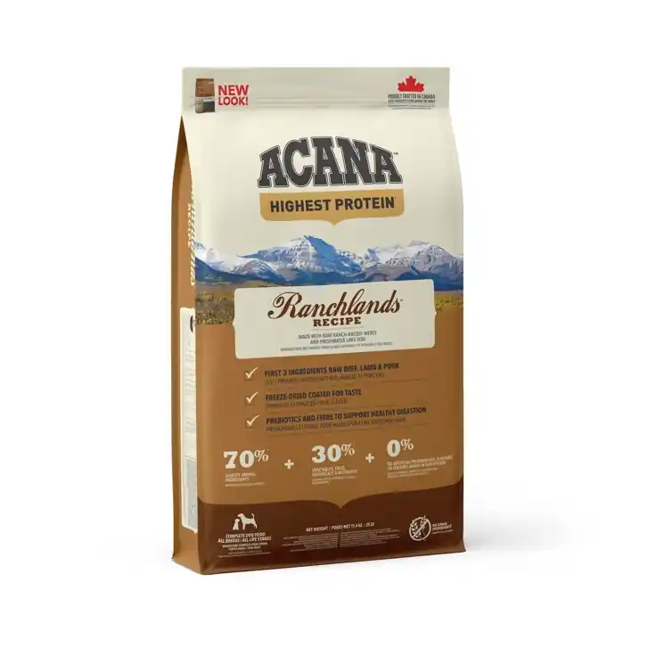 ACANA RANCHLANDS DOG 11,4 kg Omezená Nabídka