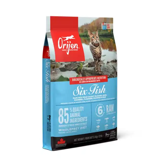Horká Nabídka ORIJEN SIX FISH CAT 5,4 kg