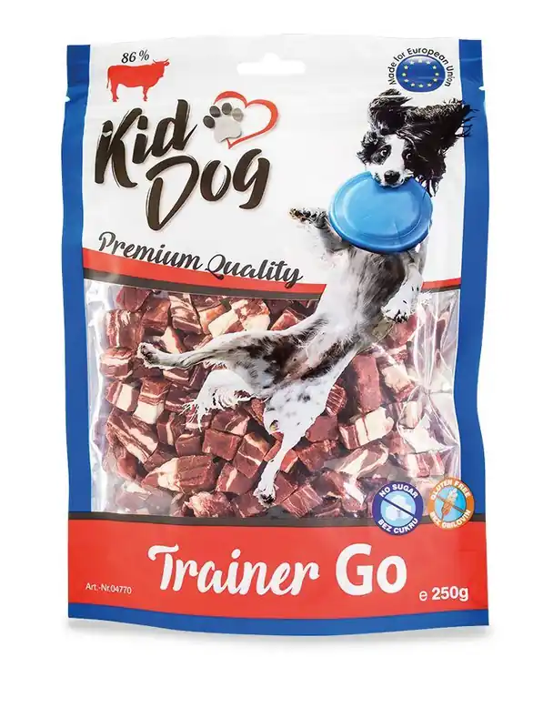 Hit Sezóny KIDDOG TRAINER GO mini hovězí kostičky 250 g