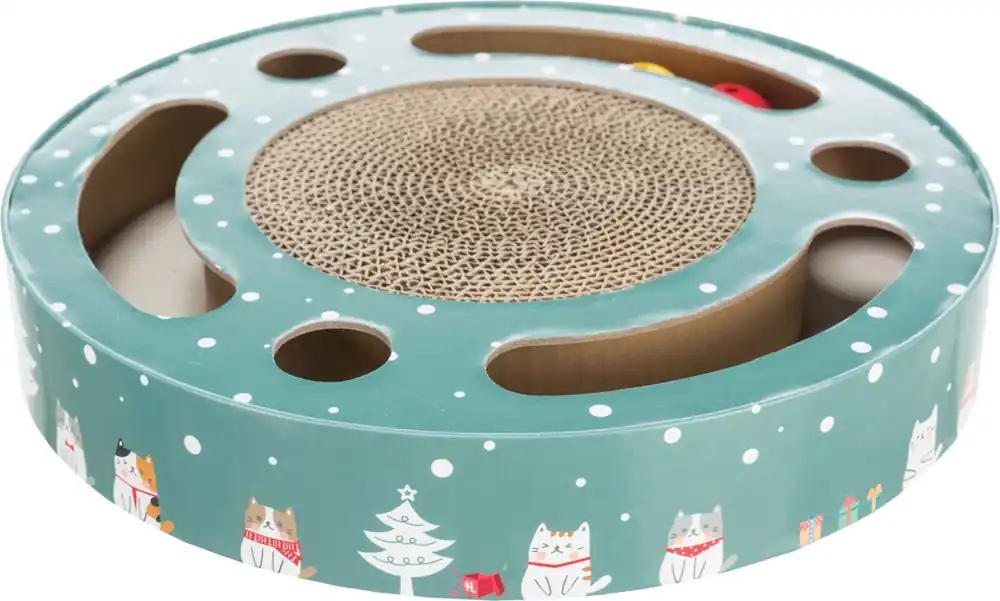 TRIXIE Xmas drum - vánoční škrabací buben s hračkou, ø 33 × 5,5 cm Levný