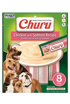 Nejprodávanější Churu Dog Chicken with Salmon 8x20g