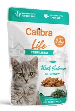 Calibra Cat Life kapsa Sterilised Salmon in gravy 85g Cenově Výhodný