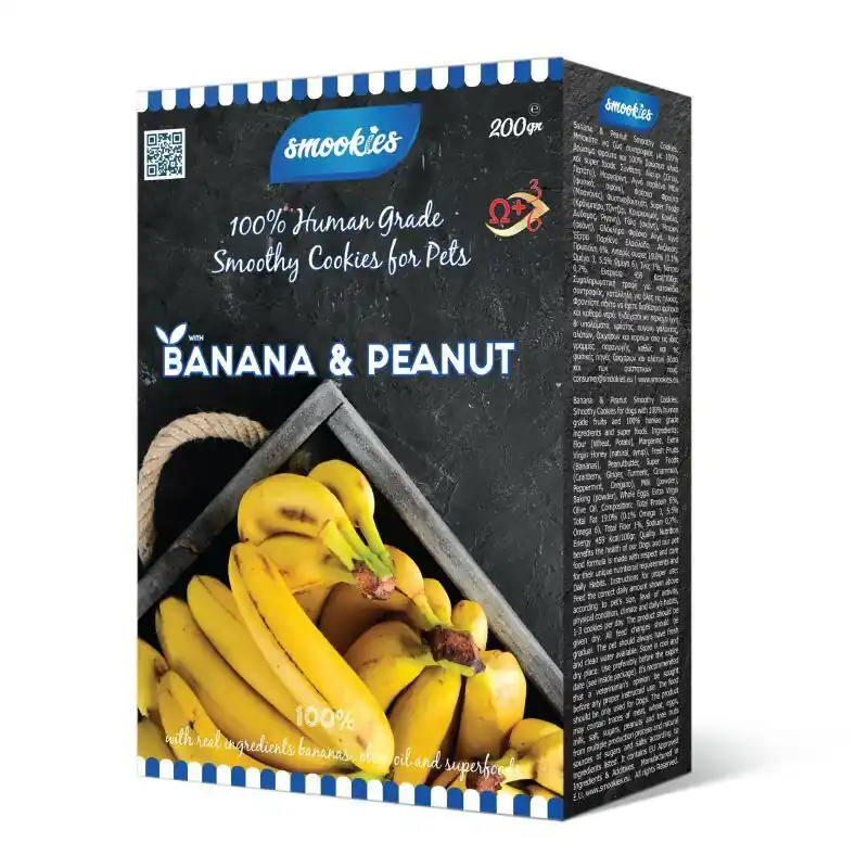 SMOOKIES Premium BANANA - banánové sušenky 100% human grade, 200g Cenový Hit