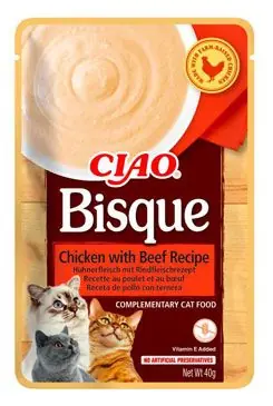 Odeslání Ihned Churu Cat CIAO Bisque Chicken with Beef Recipe 40g