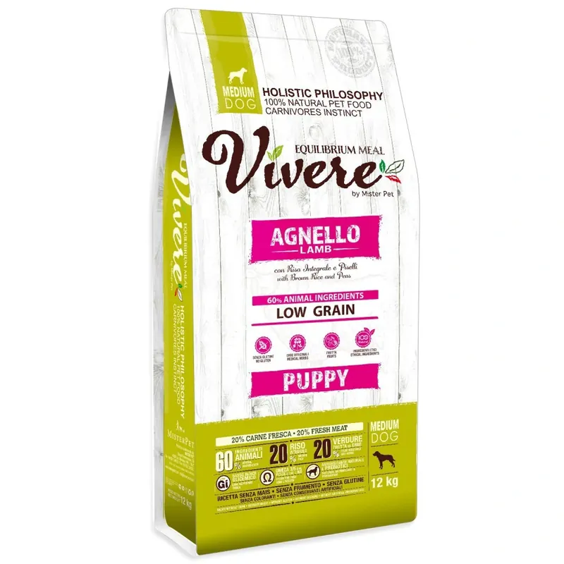VIVERE Puppy Lamb 12 kg Nová Kolekce